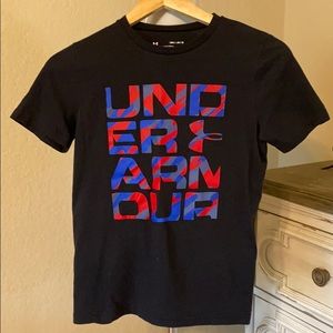 Under Armour shirt.